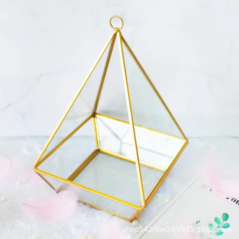 Bonsai Irregular Glass Box Tabletop Succulent Geometric Terrarium Planter Flower Pot Moss Ferns Miniature | Дом и сад
