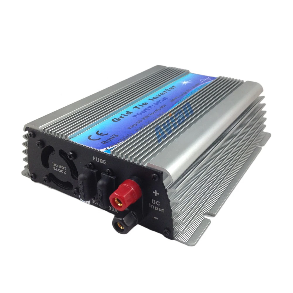 600W MPPT Solar Inverter Grid Tie 30V 36V Panel 60 72 Cells 110V or 220V Output 22~60VDC Input LED Indicator Display | Обустройство