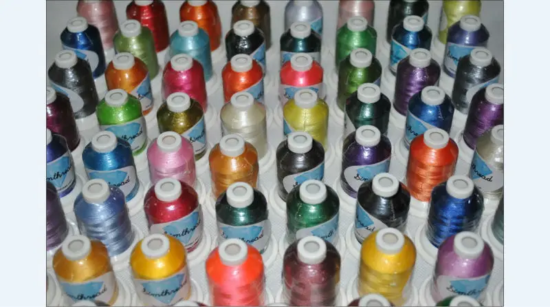 Нить из полиэстера Simthread 1000 м 6 цветов используется для вышивания а также удочек