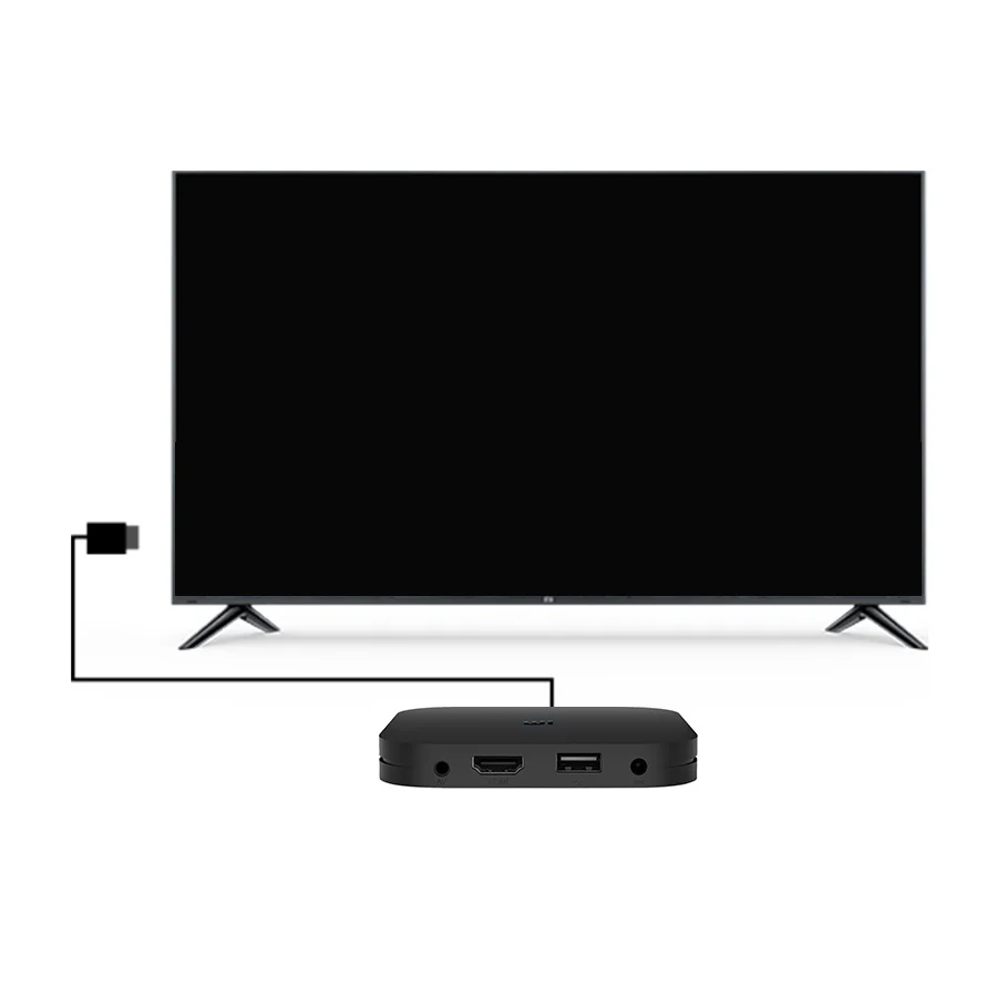 Приставка ТВ Xiaomi Mi Box S фирменный цифровой медиаплеер Ultra HD 4K HDR Android 8.1 2G/8G Wi Fi Google