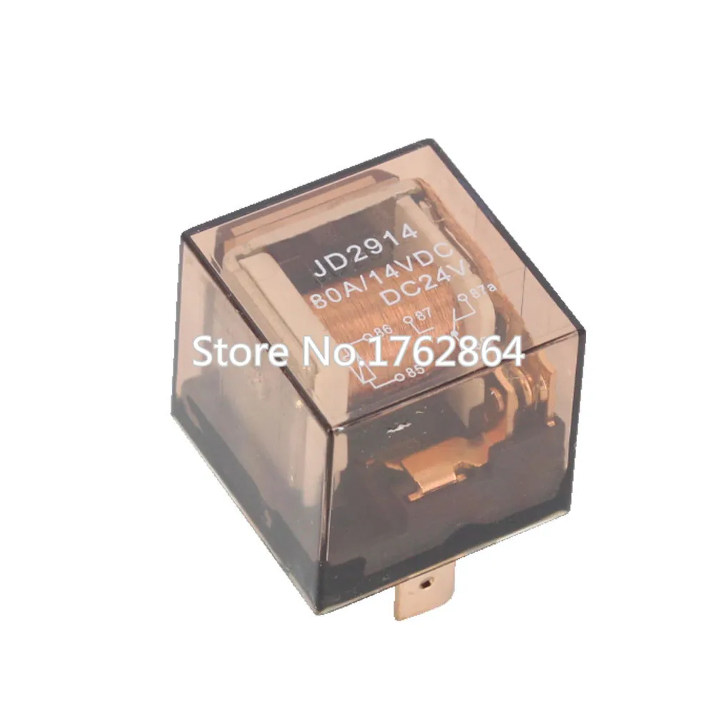 

Автомобильное реле, 5 шт., 24 В постоянного тока, 40 А, 5 контактов, JD2914 реле звукового сигнала, Автомобильный контроллер освещения