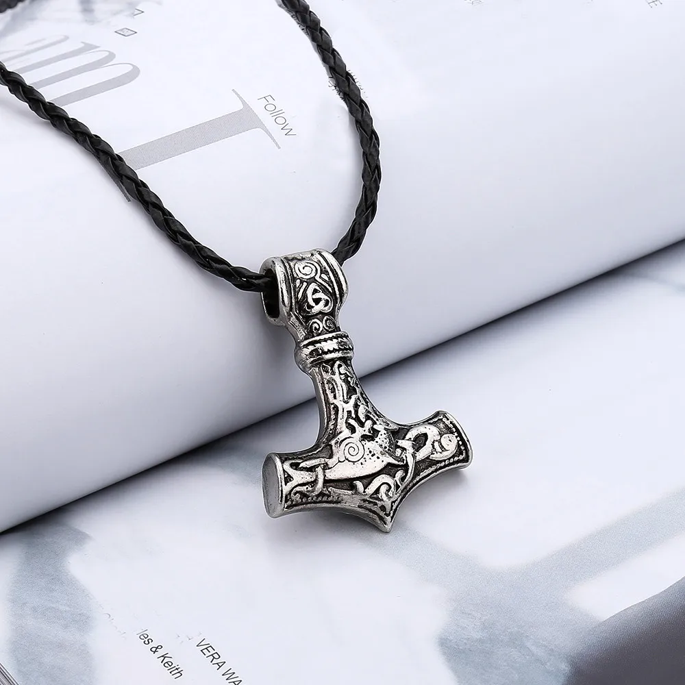 Дропшип 1 шт thor's hammer mjolnir подвеска колье с кулоном в стиле викингов