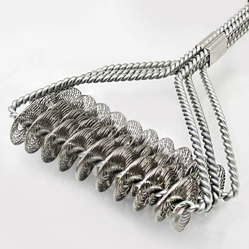 Для барбекю и гриля щетка Очищающий Инструмент из нержавеющей стали щетинки для