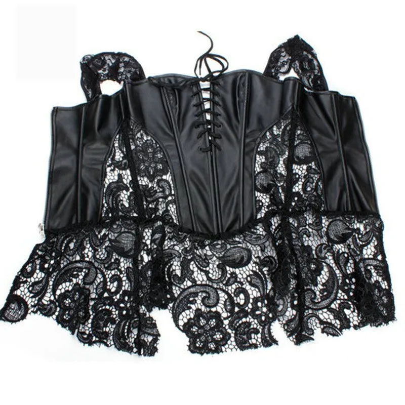 Корсет в стиле стимпанк Готическая Клубная одежда Женский корсет из