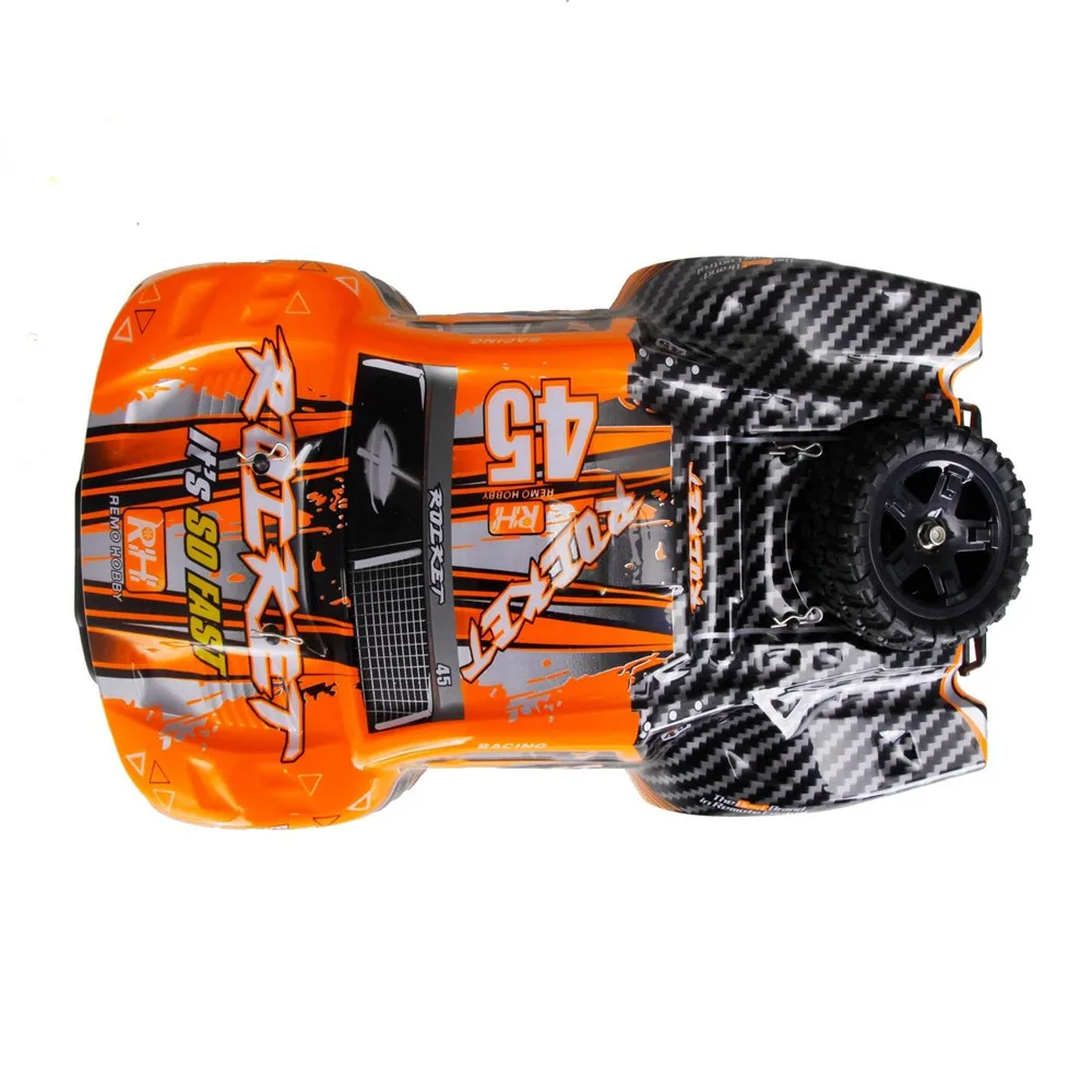 Высокое качество Remo 1621 1/16 2,4G 4WD матовый Радиоуправляемый автомобиль внедорожник короткий ход грузовик оранжевый цвет радиоуправляемые модели детские подарки на день рождения