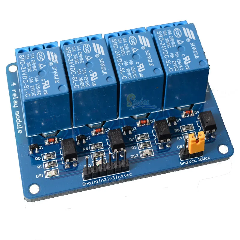 Sindax триггерный релейный модуль реле доска для рисования 5V/12V/24V 4 Каналы 51 ARM PIC AVR DSP