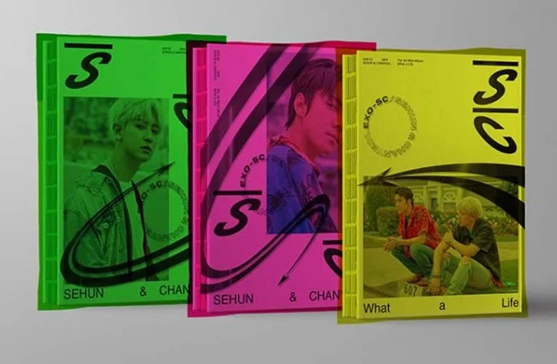Подписанный EXO SC SeHun Chanyeol autographed What a Life mini 1-й альбом k-pop 79 - Цвет: 3 versions