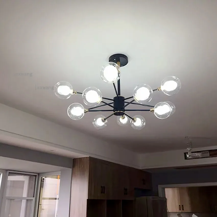 Современные подвесные потолочные светильники люстра в стиле лофт декоративные