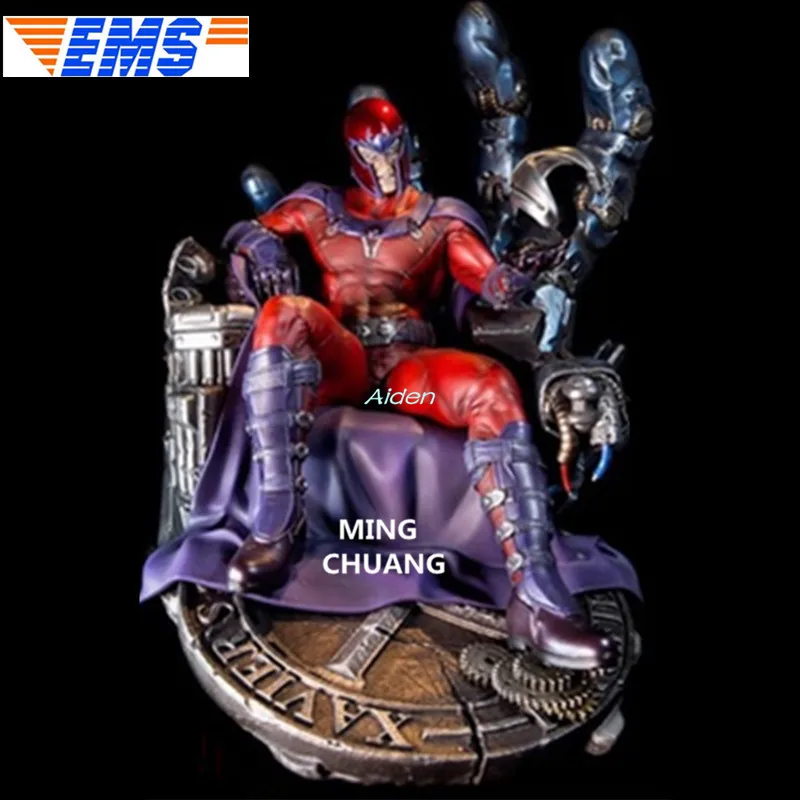 Красный 1" X-Для мужчин статуя Megamind Магнето бюст Эрик Lehnsherr полный Длина портрет Max eisenhardt анимационная фигурка GK PF Ящик для игрушек 40 см B1234 - Цвет: Красный