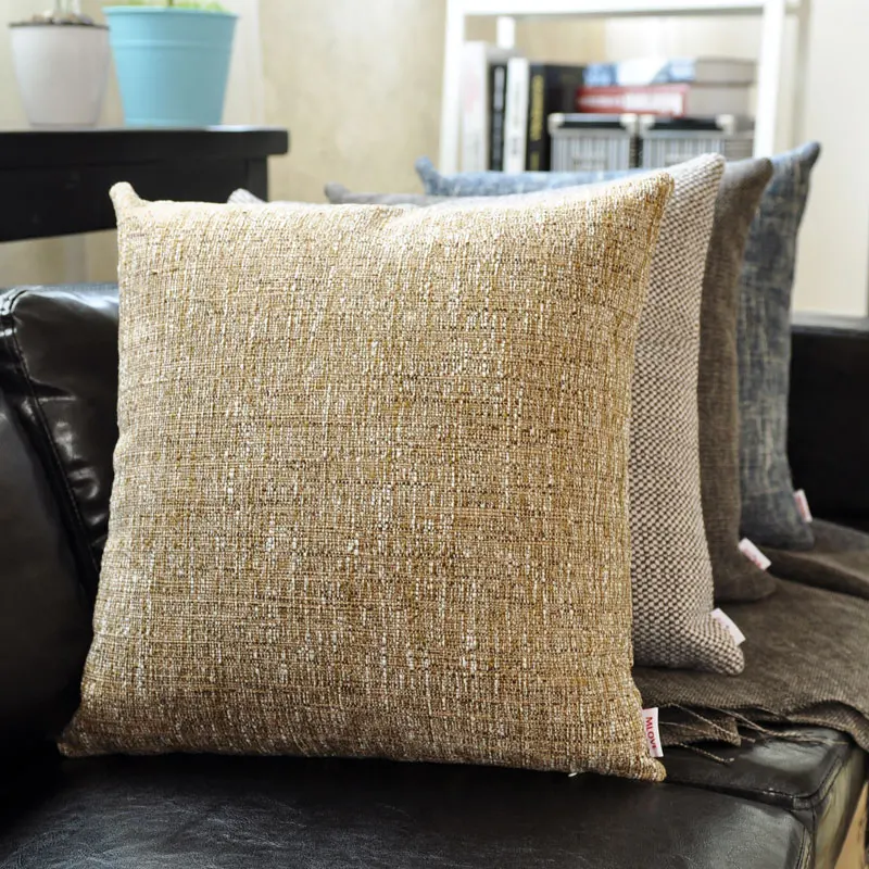 Hot Sale New Modern Brief Thicken Cotton Linen Throw Pillow Cases Cafe Sofa Cushion Cover Home Decor Car No Filling | Дом и сад