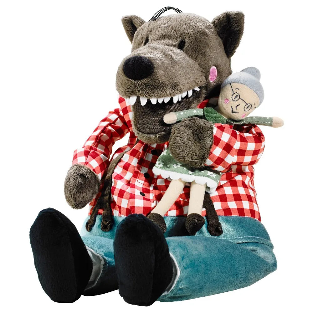 Lufsig новые плюшевые бабушка волк игрушка мягкая Волк и Кукла подарок около 45 см|gift