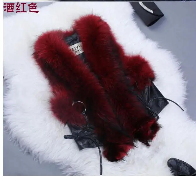 Женский лоскутный жилет из меха енота S/9Xl Короткий Повседневный искусственной