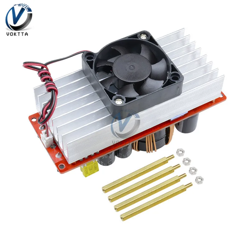 1500W 30A Voltage Step Up Converter Boost CC CV Power Supply Module Constant Current DC-DC 10-60V to 12-97V Fan | Обустройство дома