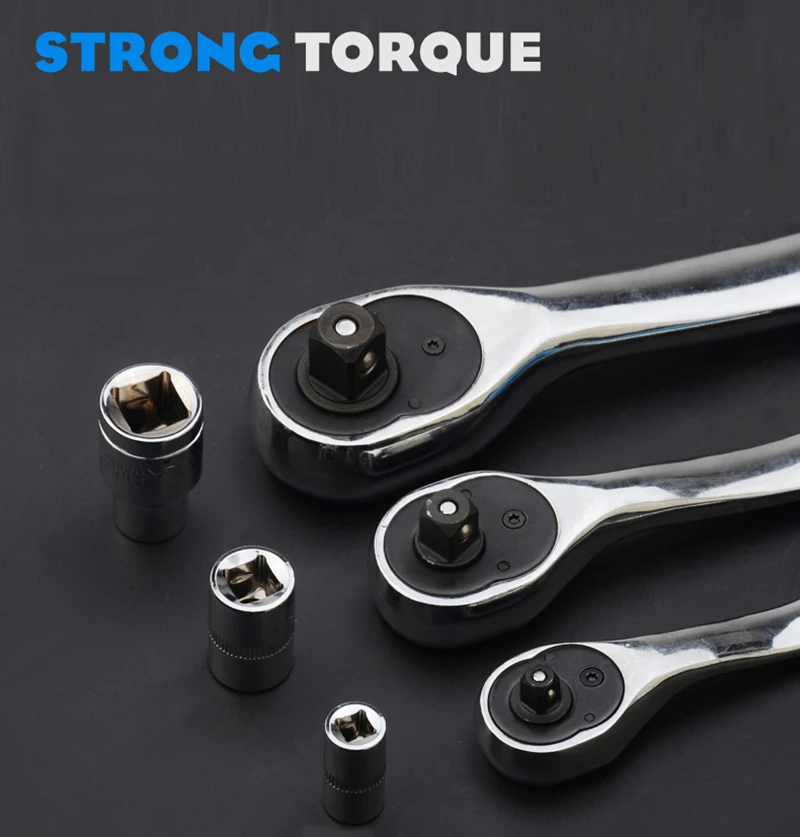 1/4 3/8 1/2 дюймовый торцевой гаечный ключ набор CR-V трещотка Ключ для велосипеда мотоцикла автомобиля ремонтный набор инструментов цв-стальная розетка