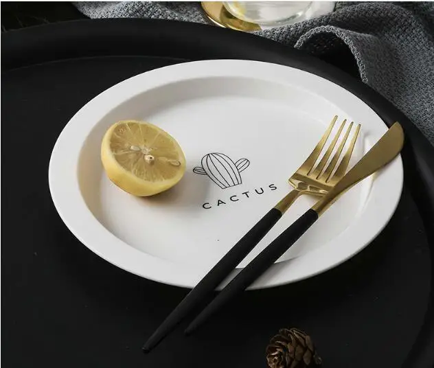 1 шт. пластиковый поднос для еды в скандинавском стиле Сервировочные подносы