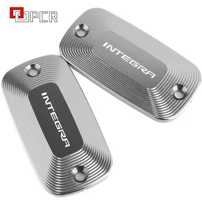 2 Pieces Titanium Для Honda Integra 700 750 DCT 2012 2013 Мотоцикл с ЧПУ Алюминий Передняя Тормозная жидкость Крышка Резервуара Кепки - Цвет: 2 Pieces Titanium