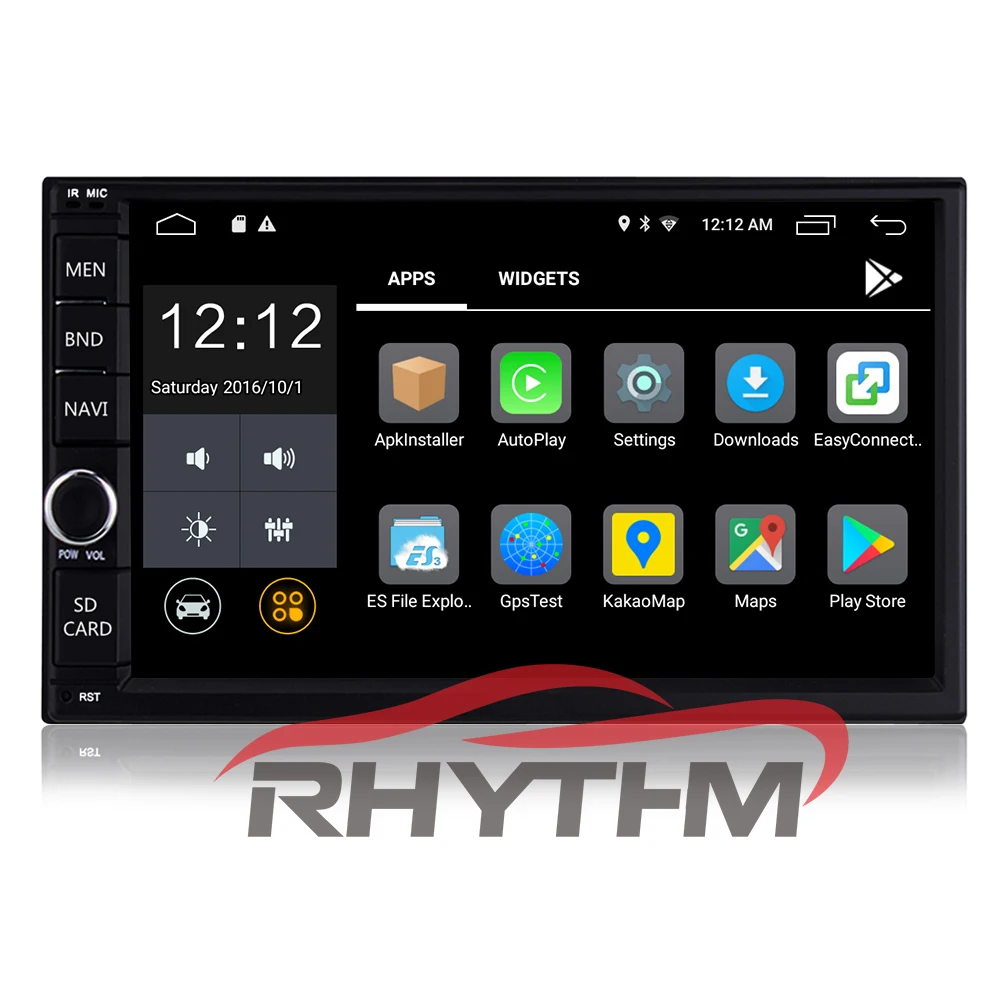2din Android 9,0 2G+ 16G автомобильный стерео DVD Радио gps+ Wifi+ Bluetooth+ четырехъядерный+ "+ 1024*600 экран+ зеркальная связь+ FM+ AM+ RDS+ SWC Универсальный