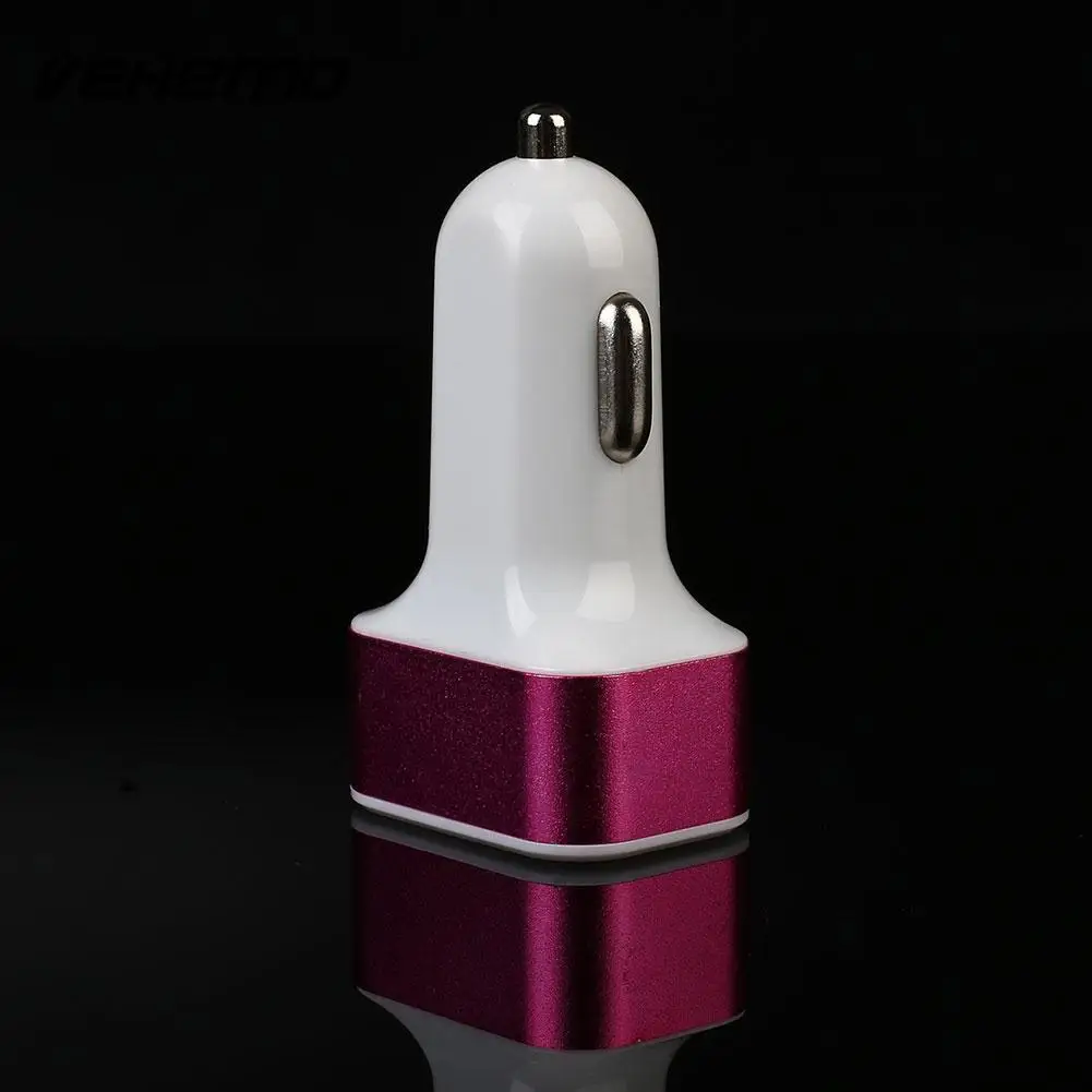 Автомобильный прикуриватель DC12-24V двойной USB 3 порта разветвитель гнезда зарядное