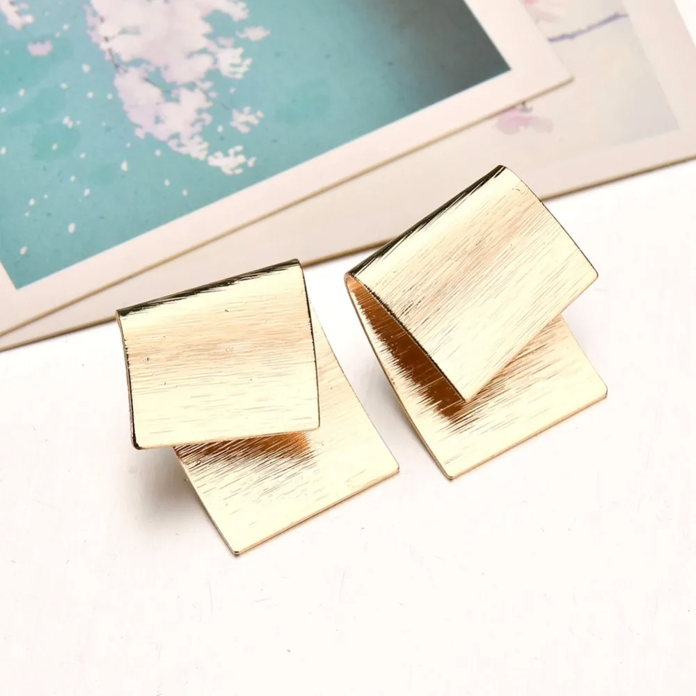 MESTILO золотые Геометрические Квадратные нерегулярные складные металлические