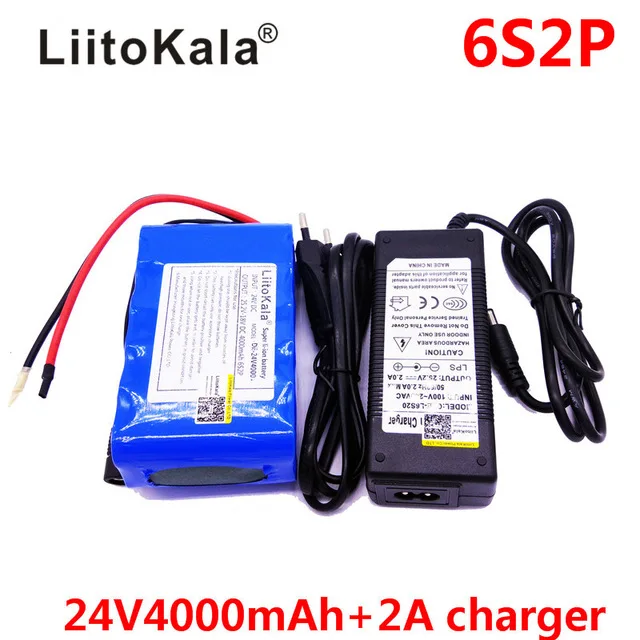 HK di 24v4000 LiitoKala 25 2 V 4000 mAh 18650 зарядное устройство для аккумулятора перезаряжаемое