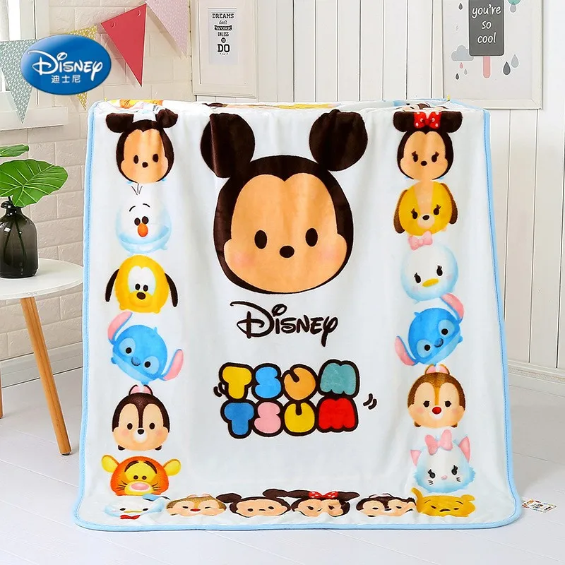 blanket no tag Disney мультфильм Плюшевый Tsum Одеяло 100x140 см коралловый флис детские домашние декорации мягкое теплое одеяло в одной сумке детский подарок на день рождения - Цвет: blanket no tag