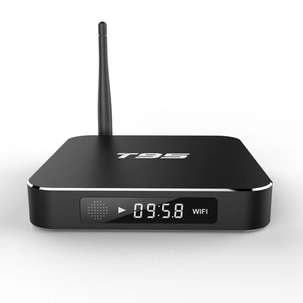 Aickar Оригинальный S905 T95 Quad Core Smart Android TV Box 1/8 ГБ КОДИ XBMC 5.1 HDMI 4 К WI-FI Высокое качество |