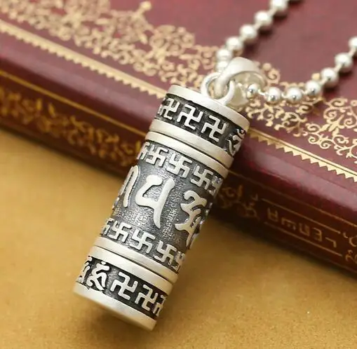 Подвеска ручной работы из серебра 990 пробы тибетская искусственная подвеска