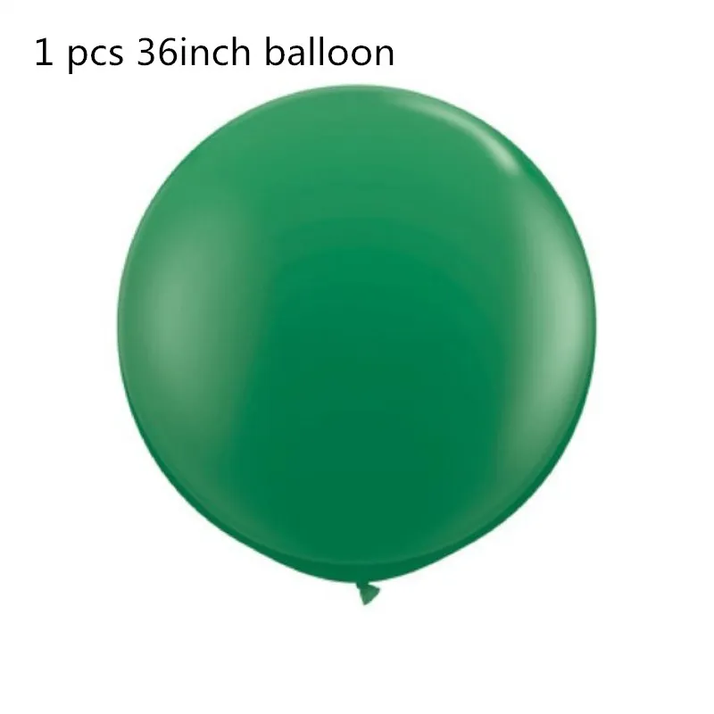 1 pcs 36inch Лес зеленых воздушных шаров 12 шт 12 дюймов 3,2 г воздушный шар из гранулированного латекса металлик Зеленый мята надувные шары украшения для свадьбы и дня рождения - Цвет: 1 pcs 36inch