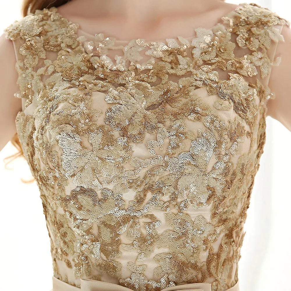 Вечернее платье длинное женское потрясающее золотистое с пайетками для особых