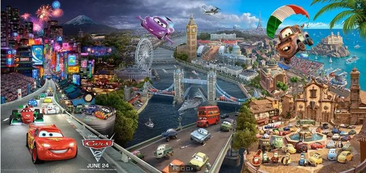 Disney Pixar тачки Mack Truck Mcqueen цыпленок Хикс дядюшка 1:55 литье под давлением металлический сплав пластик Модель игрушки автомобиль подарки для детей