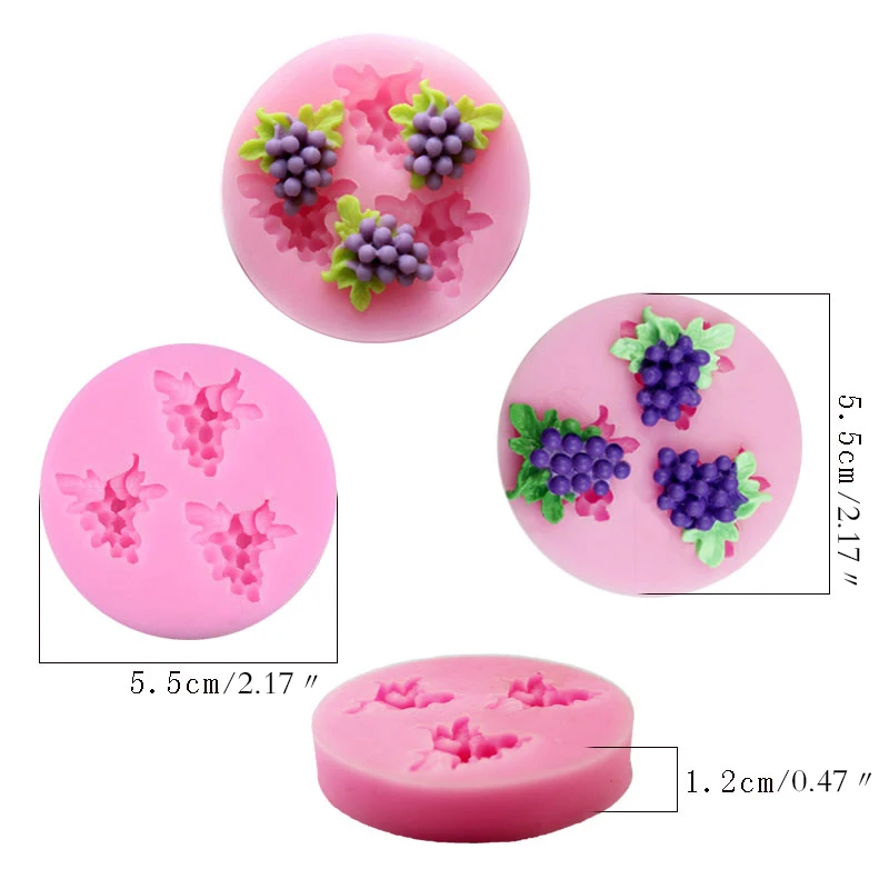 Силиконовый инструмент для украшения торта 3D фрукты силиконовая форма