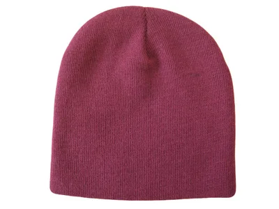 Зимние вязанные шапки Tuques skullies сплошной цвет черный серый красный винный розовый