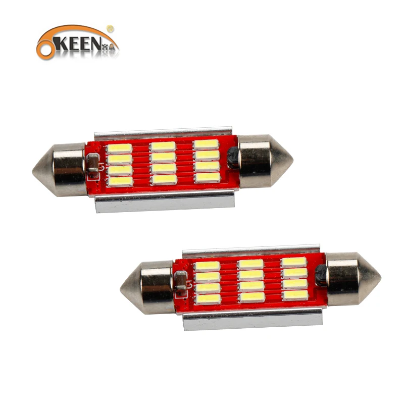 Светодиодный светильник OKEEN Festoon 31 мм 36 39 42 C5W супер яркий 4014 SMD Canbus без ошибок для