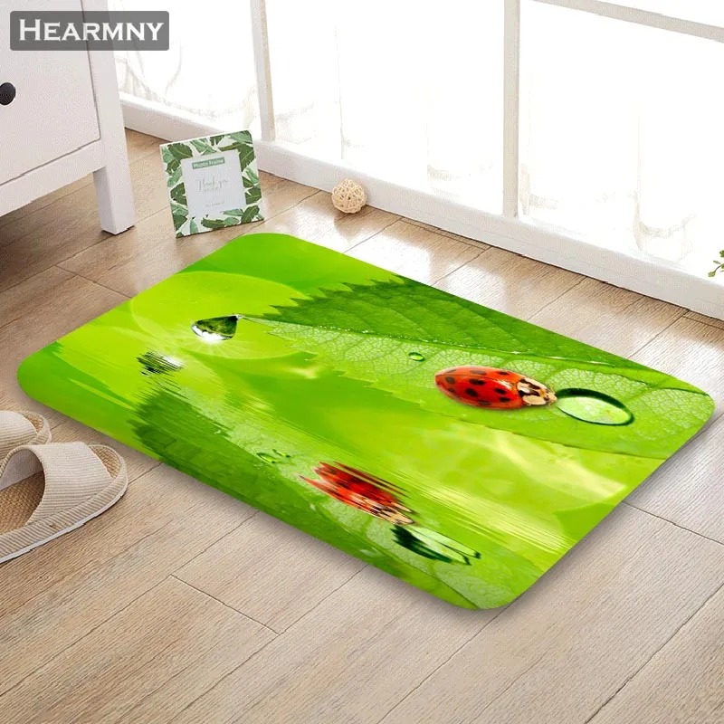 Новое поступление коврик HEARMNY с Божьими коровками домашний машинного