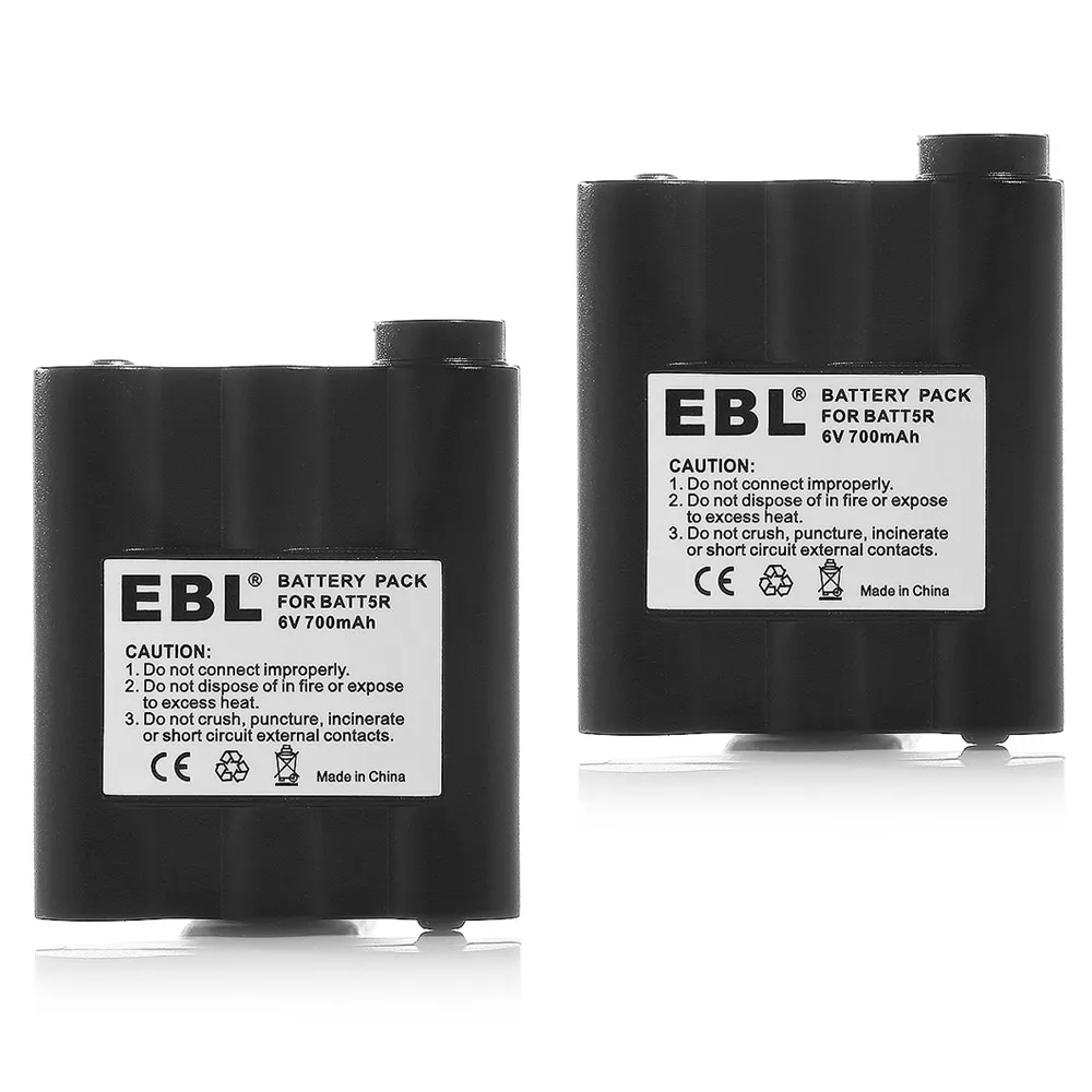 2 шт. EBL 700 мАч 6v Радио Батарея Замена металл-гидридных или никель для