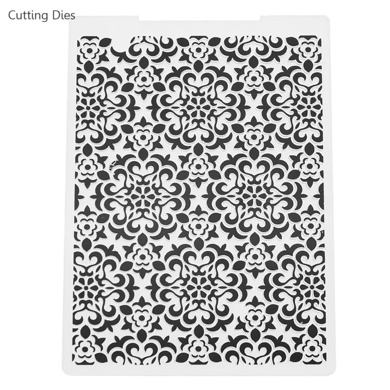 Новинка 2019 пластиковые трафареты для тиснения в виде цветов фотоальбом