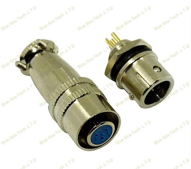 Free Shipping 10 sets=20pcs 3 Pin 9mm Male &amp Female mic circular connector kit XS9-3P Socket+Plug Aviation plug interface |