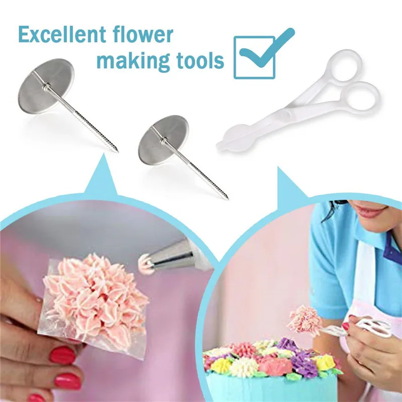 128 шт./компл. набор инструментов для Украшения Торта Глазурь Трубопроводы Насадки