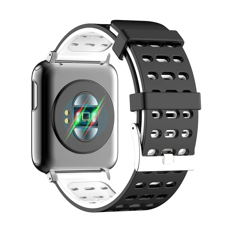 Цветной экран Смарт-браслет ЭКГ PPG монитор Часы здоровье сердечного ритма