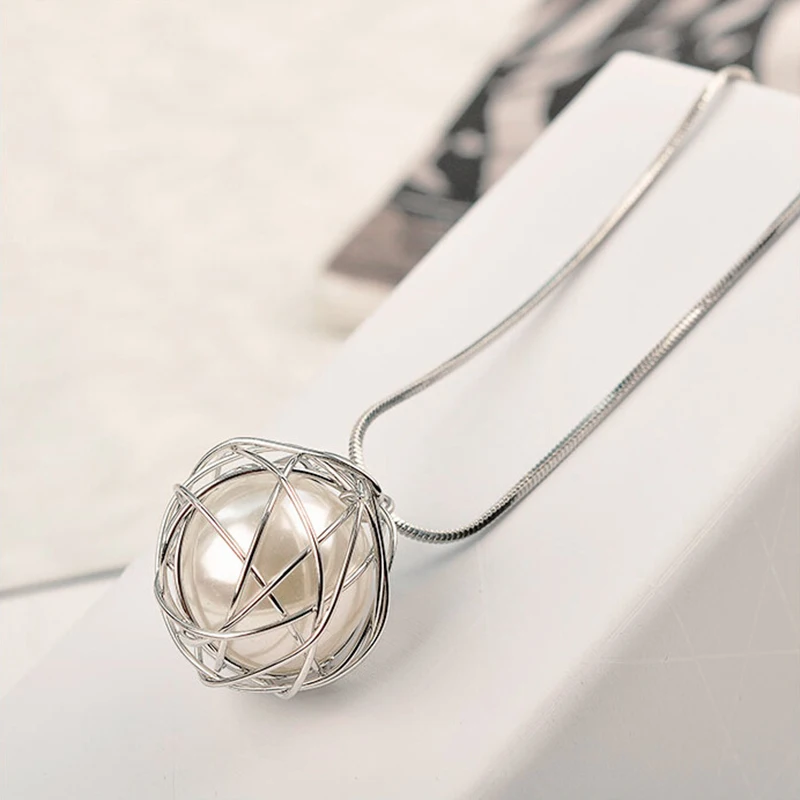 Модное современное большое круглое длинное ожерелье подвеска в виде птичьего