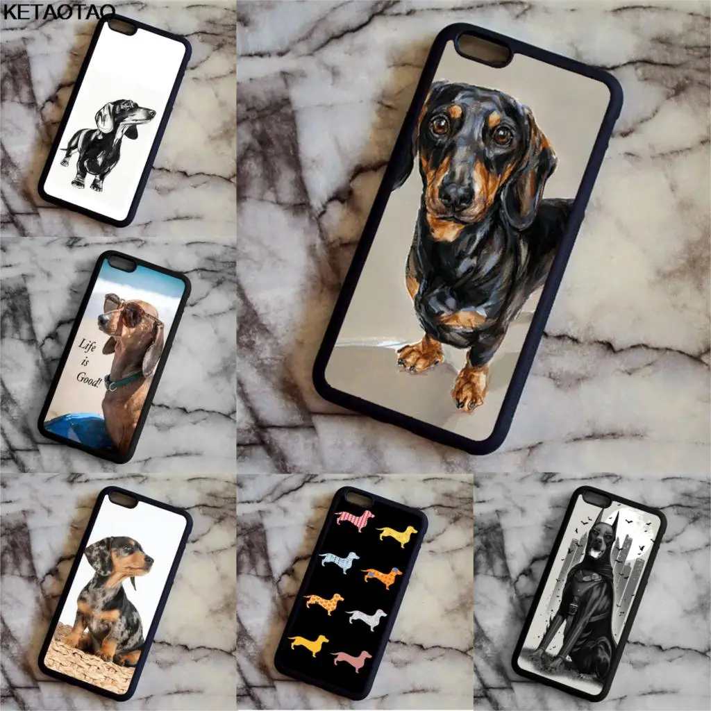 KETAOTAO Daschund чехлы для телефонов с изображением сосисок собак и животных iPhone 4S 5C SE 5 5S