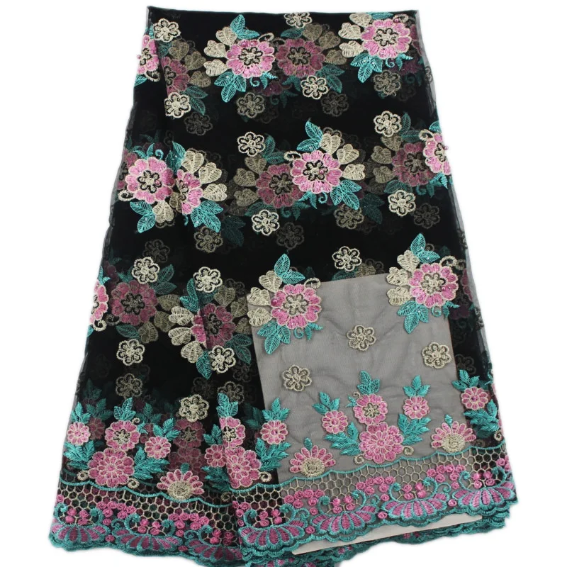 Beautiful small flowers pattern with stones and beads Net Lace SC23 Free shipping cheap price French Tulle Fabric | Дом и сад