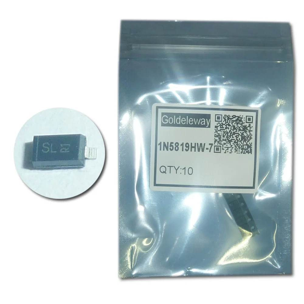 10 шт./лот 1N5819HW 7 диоды Шоттки 40 В 1A 450mV/0 45 SOD 123/1206 маркировки SL низкое напряжение