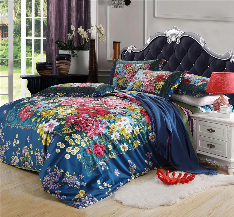 Европейский стиль длинный степлер хлопок четыре штуки богемное постельное белье