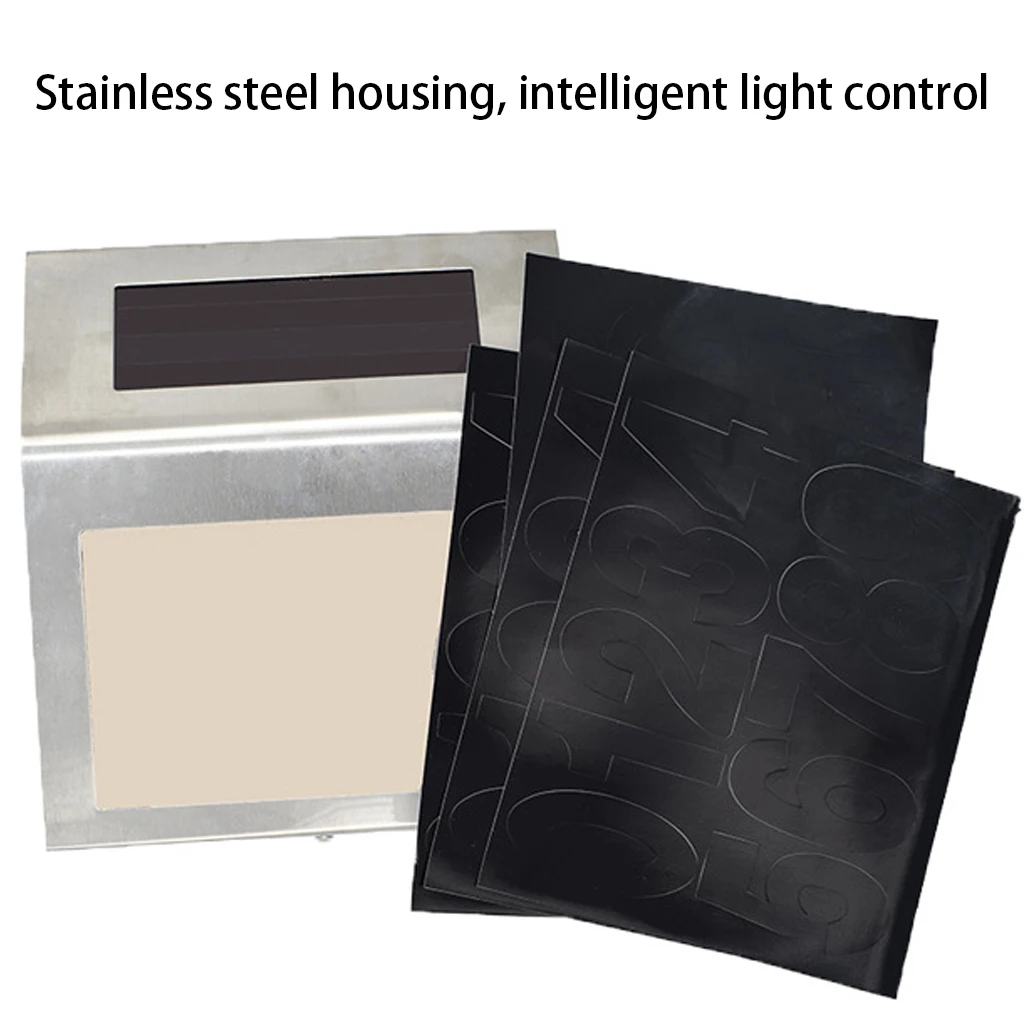 2 светодиодный настенный светильник из нержавеющей стали на солнечной