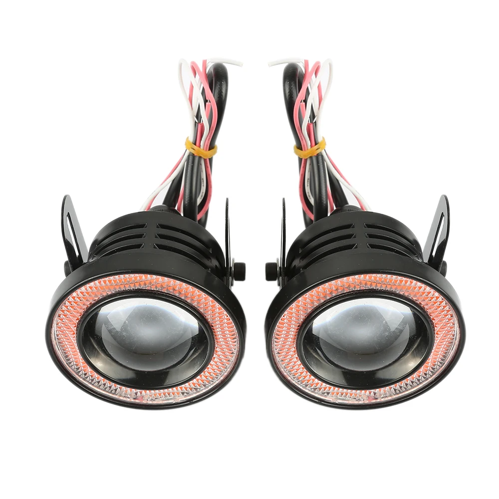 2 шт. светодиодный противотуманные фары 5 дюйма высокой мощности с красным COB