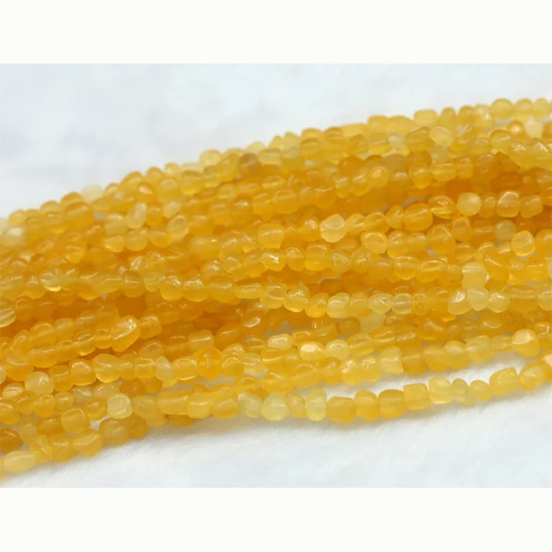 Оптовая продажа со скидкой бусины из натурального желтого медового нефрита