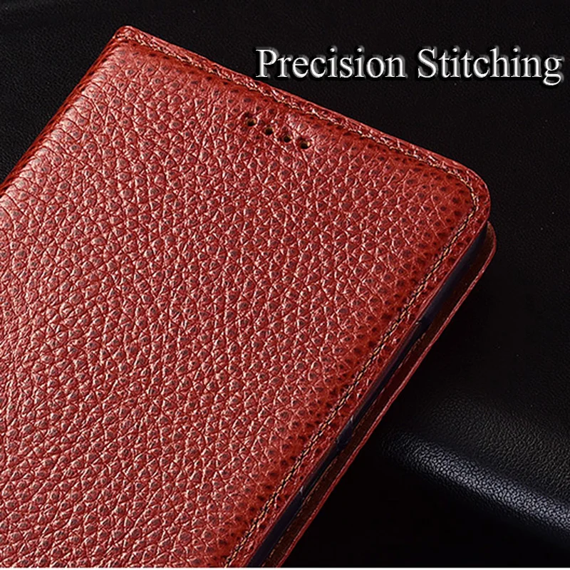 Flip Stand Litchi Genuine Leather Case For Huawei Honor 9 9i 10 10i 20i 20 20s Pro Lite Cover Mobile Phone | Мобильные телефоны и
