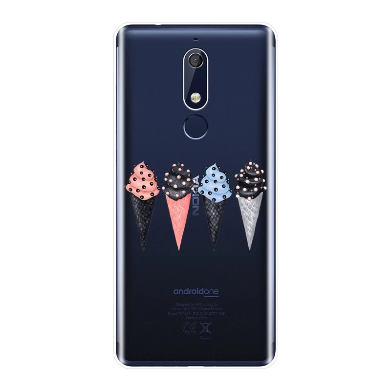 Милый Забавный чехол накладка для Nokia 7 1 6 5 3 2 Мягкий силиконовый телефона