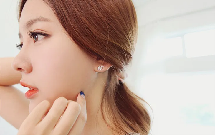 Женские асимметричные серьги Ajojewel роскошные с цирконием кубической огранки